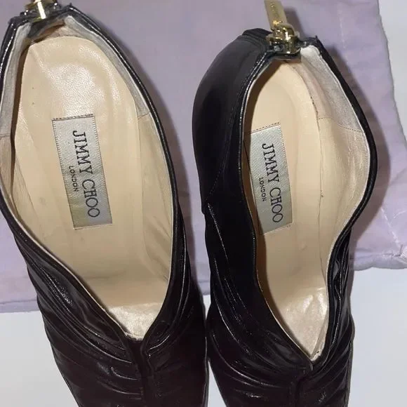 Jimmy Choo Kid Leather Booties - Picture 5 of 9